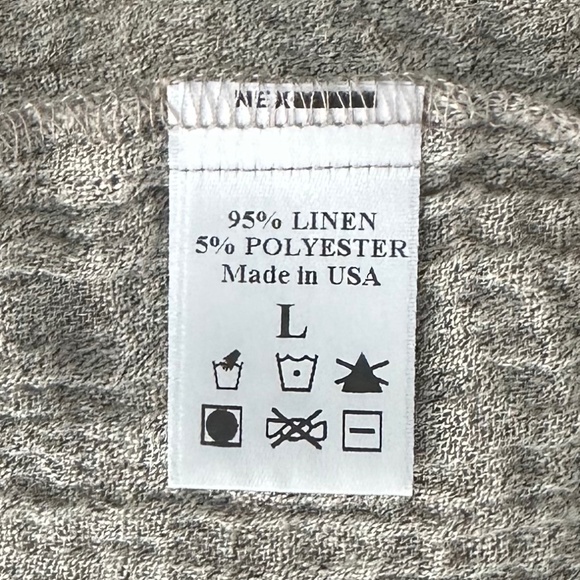 BLACK CRAINE Obi Linen Dress in Ash (Taupe-Grey) - Size L - Picture 15 of 16